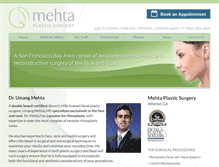Tablet Screenshot of mehtaplasticsurgery.com